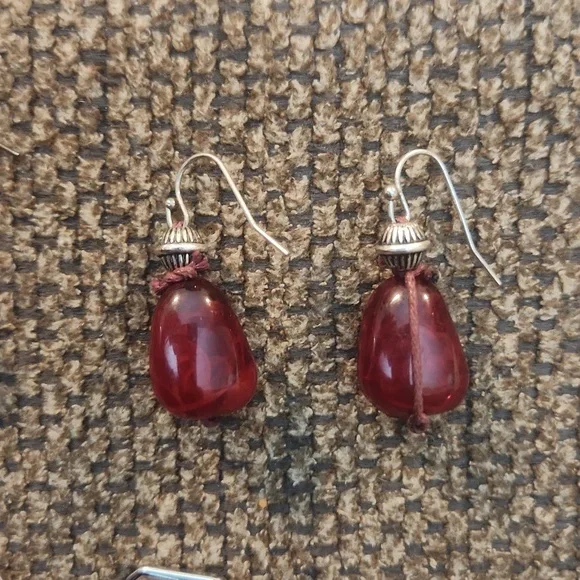 Lady in Red Earrings - Picture 3 of 6